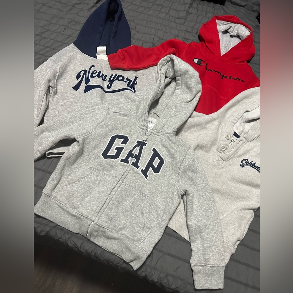 4 - 4T boys hoodies.